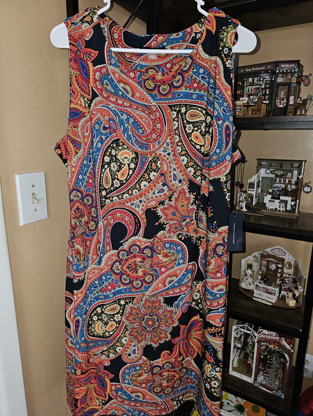 Brand new Tommy Hilfiger Paisley sleeveless Sheath Dress SZ 16